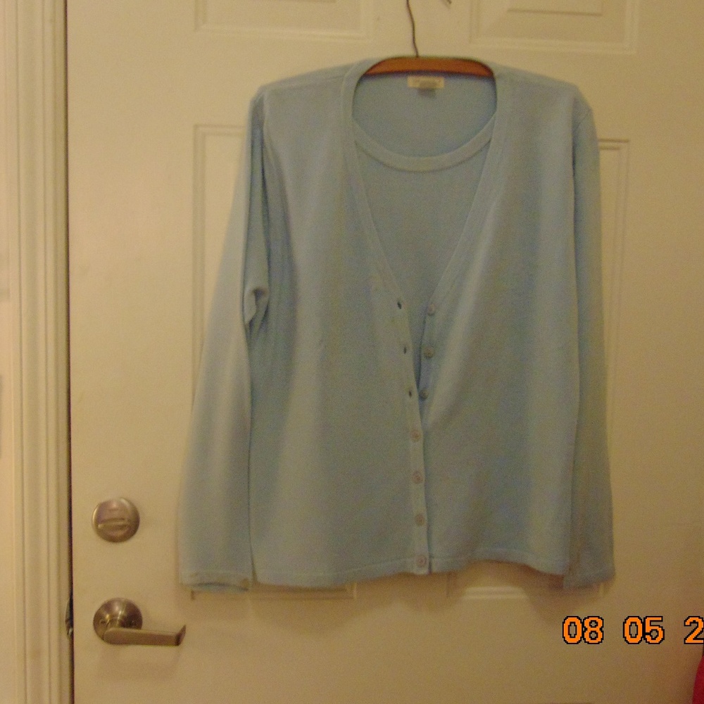 Faux Two Piece Sweater Set